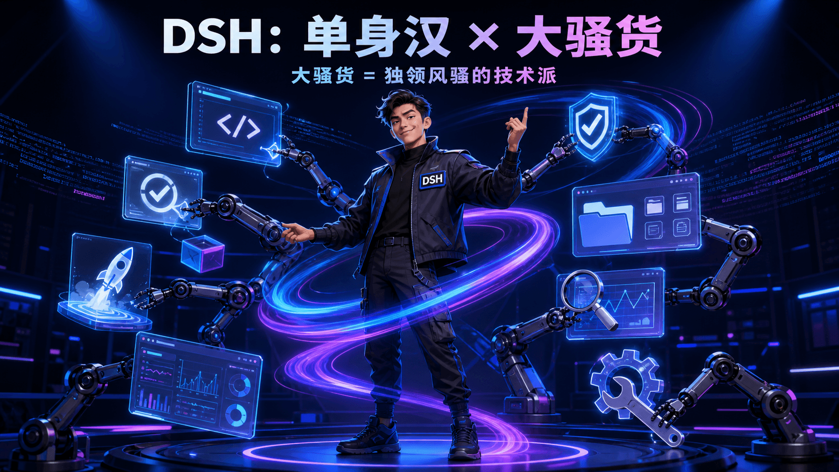 DSH:单身汉 × 大骚货——让 AI 走出聊天框,真正开始干活